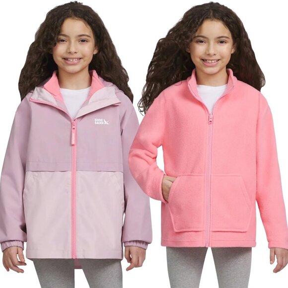 Youth 3-in-1 Waterproof Fleece Jacket Hiking Outdoor Adventure Classic